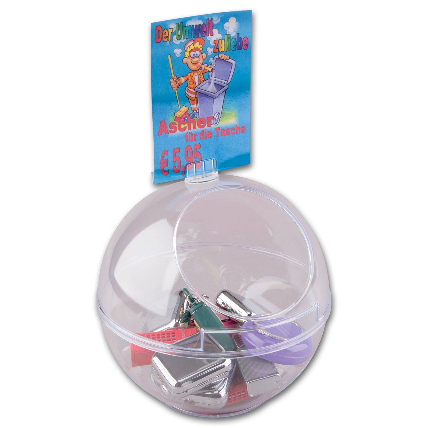 Taschenascher verschiedene Designs sortiert 33518