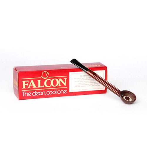 Pfeifenholm Falcon Extra gerade aus Aluminium Acryl in dunkelbraun schwarz 4213