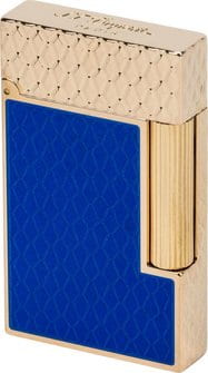 DUPONT Ligne 2 "Dragon" blau Lack/rosegold C16632 261678