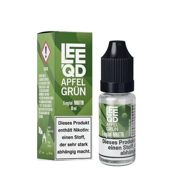 E-Liquid LEEQD Fruit Apfel grün 6mg 50 PG / 50 VG 17882