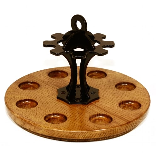 Pfeifenständer AMPEDUS KPC 8er Tobacco Hevea und Metall 35902