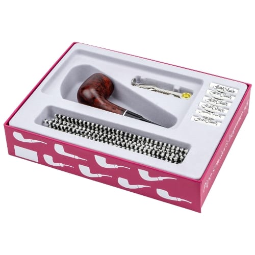 Pfeife Starterset JEAN CLAUDE glatt gerade mit Acrylmundstueck 17639