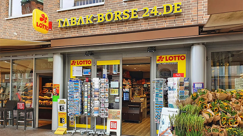 Außenfassade eines TK24 Kiosks in der stadt