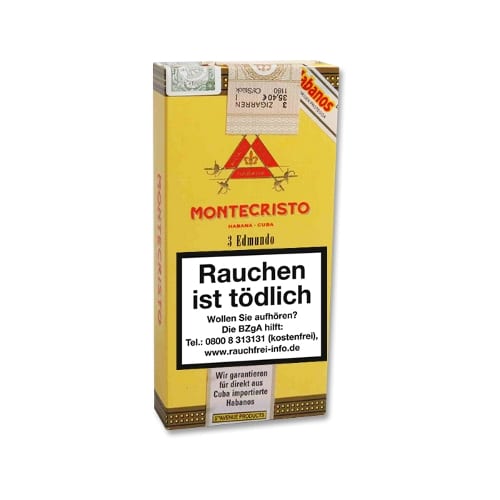 Montecristo Edmundos Tubos 3 Zigarren 71431