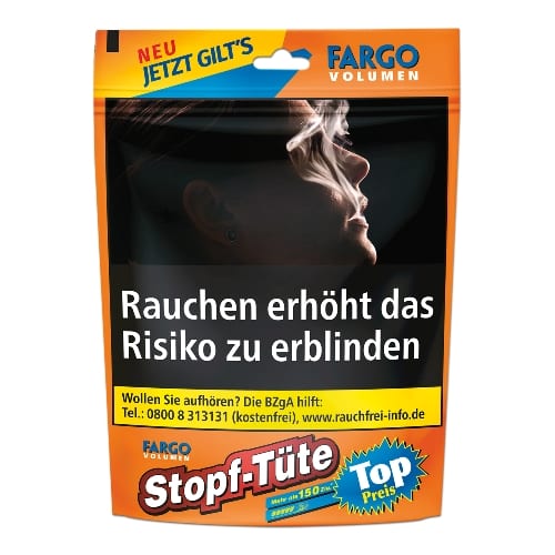 TÜTE Zigarettentabak Fargo Volumen Stopf Tabak 52 Gramm SW15056