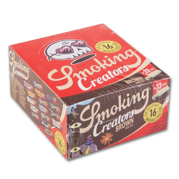 Zigarettenpapier SMOKING King Size Brown Creators + Filter Tips 69685