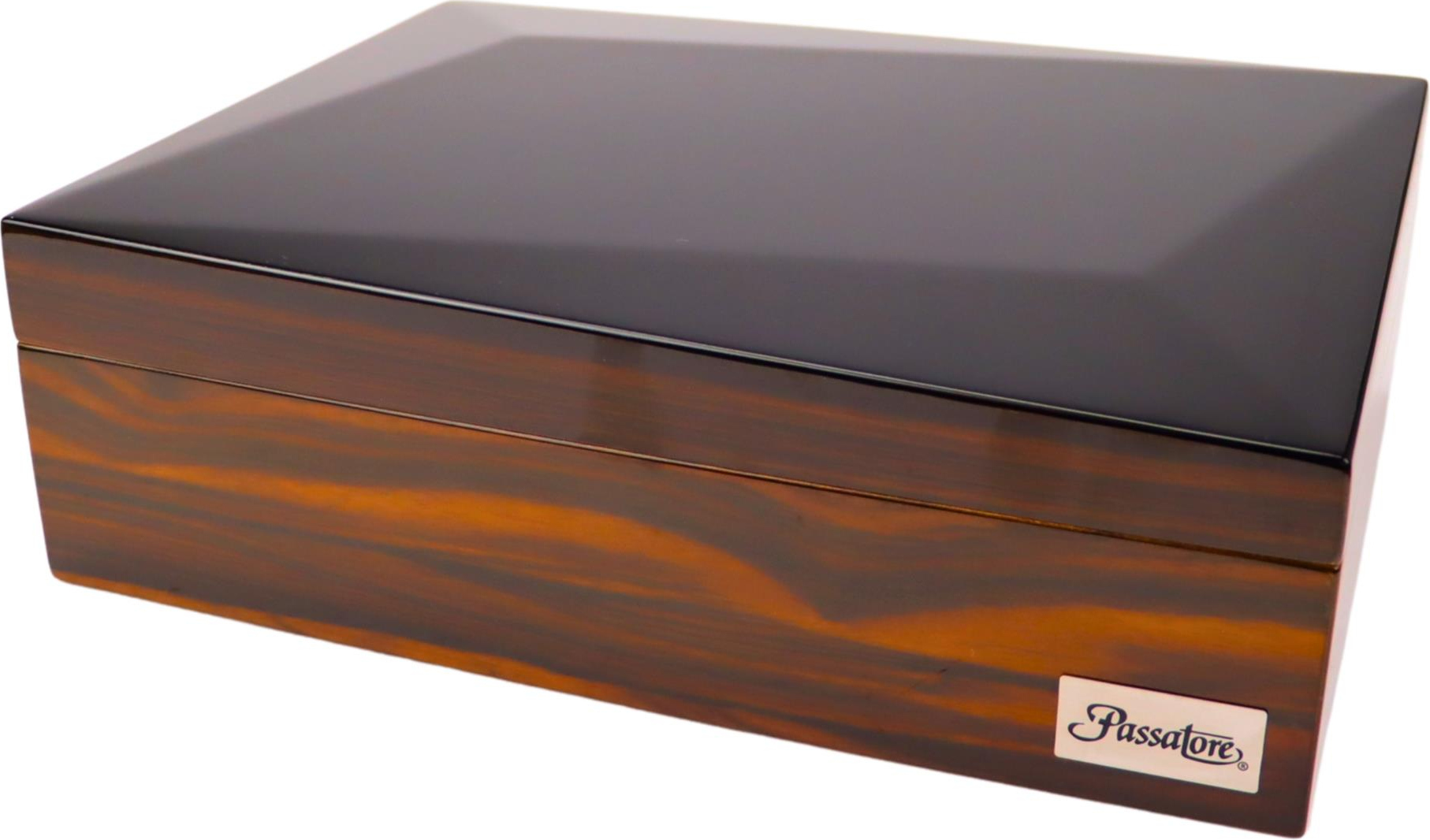 PASSATORE Humidor schwarz/Sandelholz glänzend,20-30 Zigarren 561367