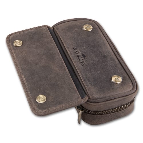 Pfeifentasche 2er Leder RATTRAY´S Peat braun Nr.1 Vortasche 46761
