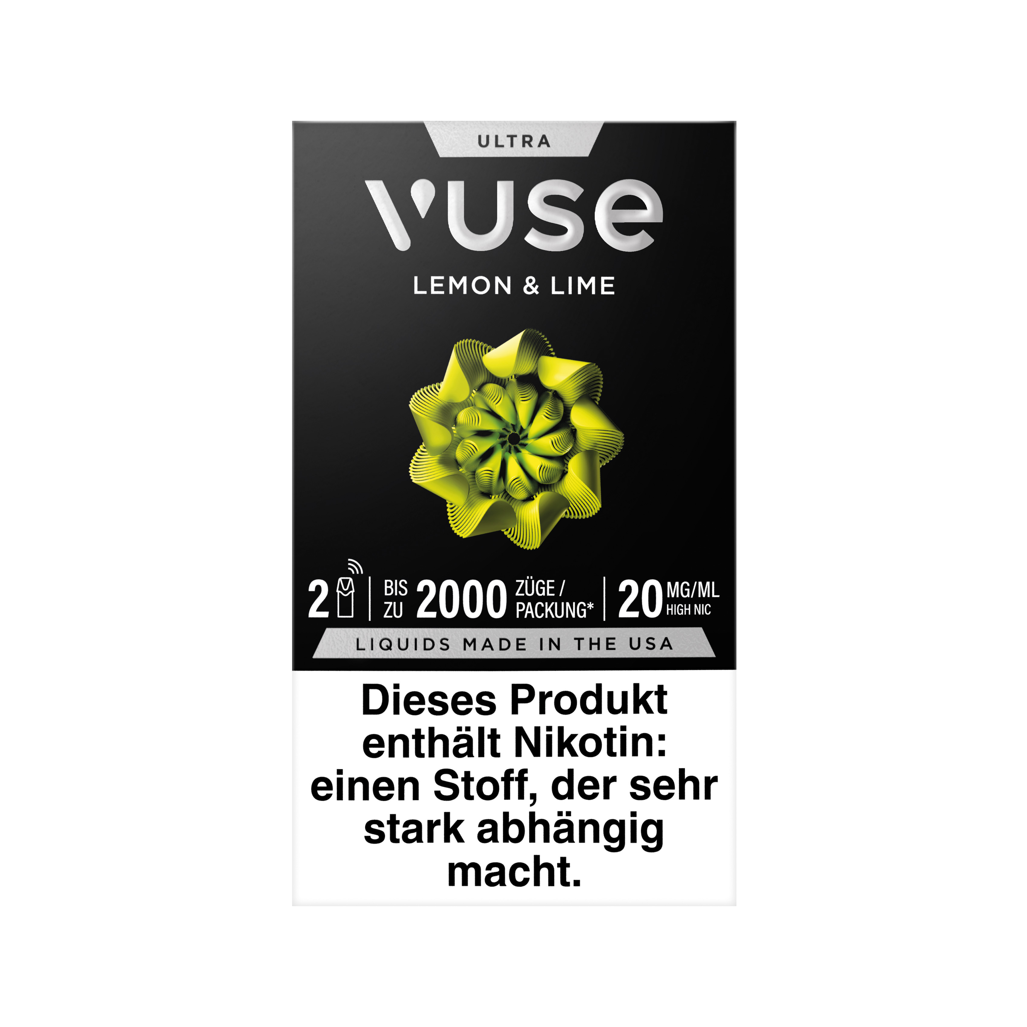 E-Kartusche VUSE ULTRA POD LEMON & LIME 20mg 45781