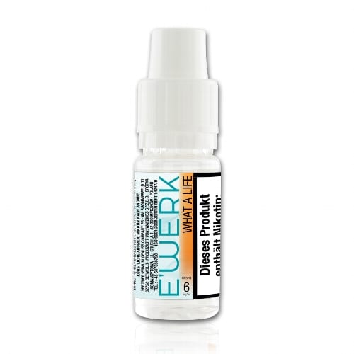 E-Liquid E'Werk What A Life 6 mg/ml Flasche 10 ml 95792