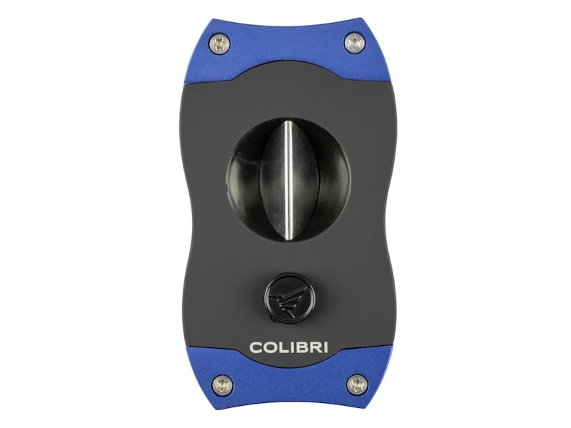 COLIBRI Zigarrenabschn. "V-Cut" Kerbschnitt schw./blau 23mm 593473