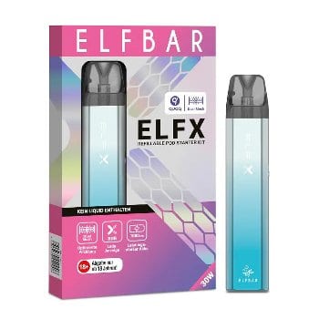 E-Zigarette ELFBAR Elfx Set silber/blau 1000 mAH 81671