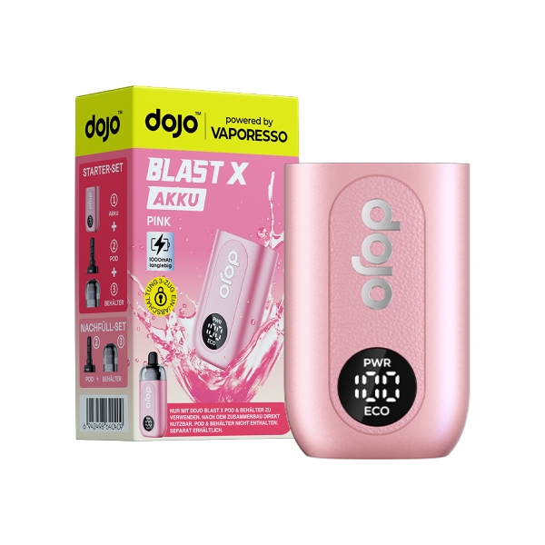 E-Zigarette Akkuträger DOJO Blast X 1000mAh Pink