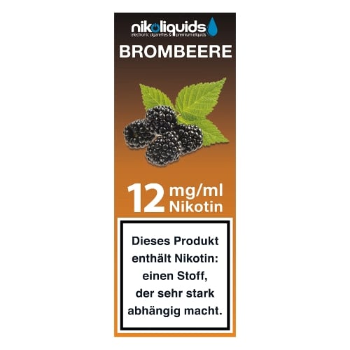 E-Liquid NIKOLIQUIDS Brombeere 12 mg 87413