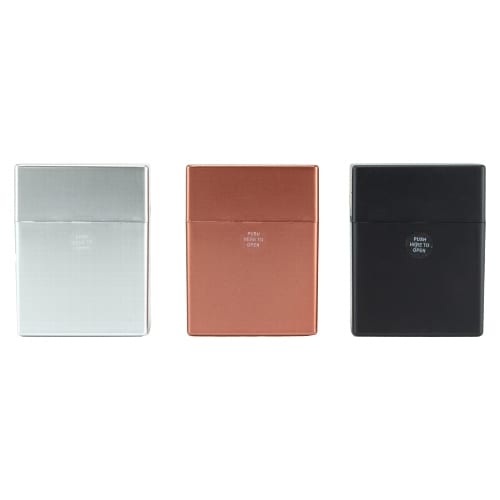 Zigarettenbox Kunststoff (6) COOL Pop up 40er Metallicfarben sortiert 79443