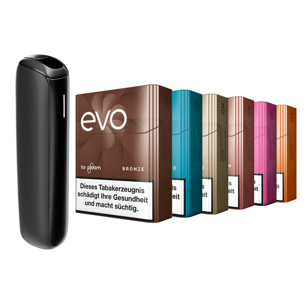 Ploom Aura Jet Black + 6 gratis EVO Sticks SW17006