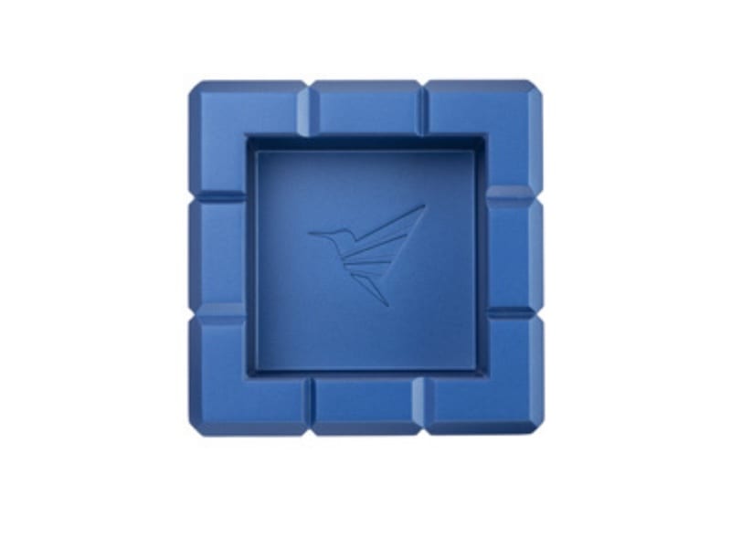 COLIBRI Zigarrenascher Metall "Heritage Cube" blau 4 Abl. 524764