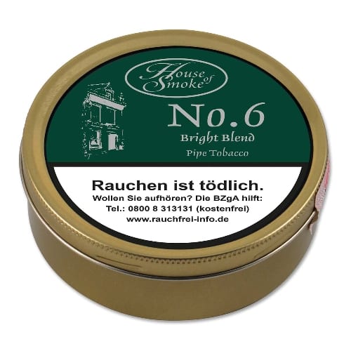 Pfeifentabak House of Smoke No.6 Bright Blend 50 Gramm 61522