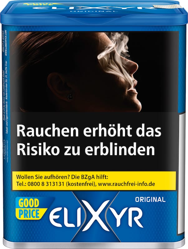 Elixyr Blue+ Zigarettentabak 102 Gramm SW12018