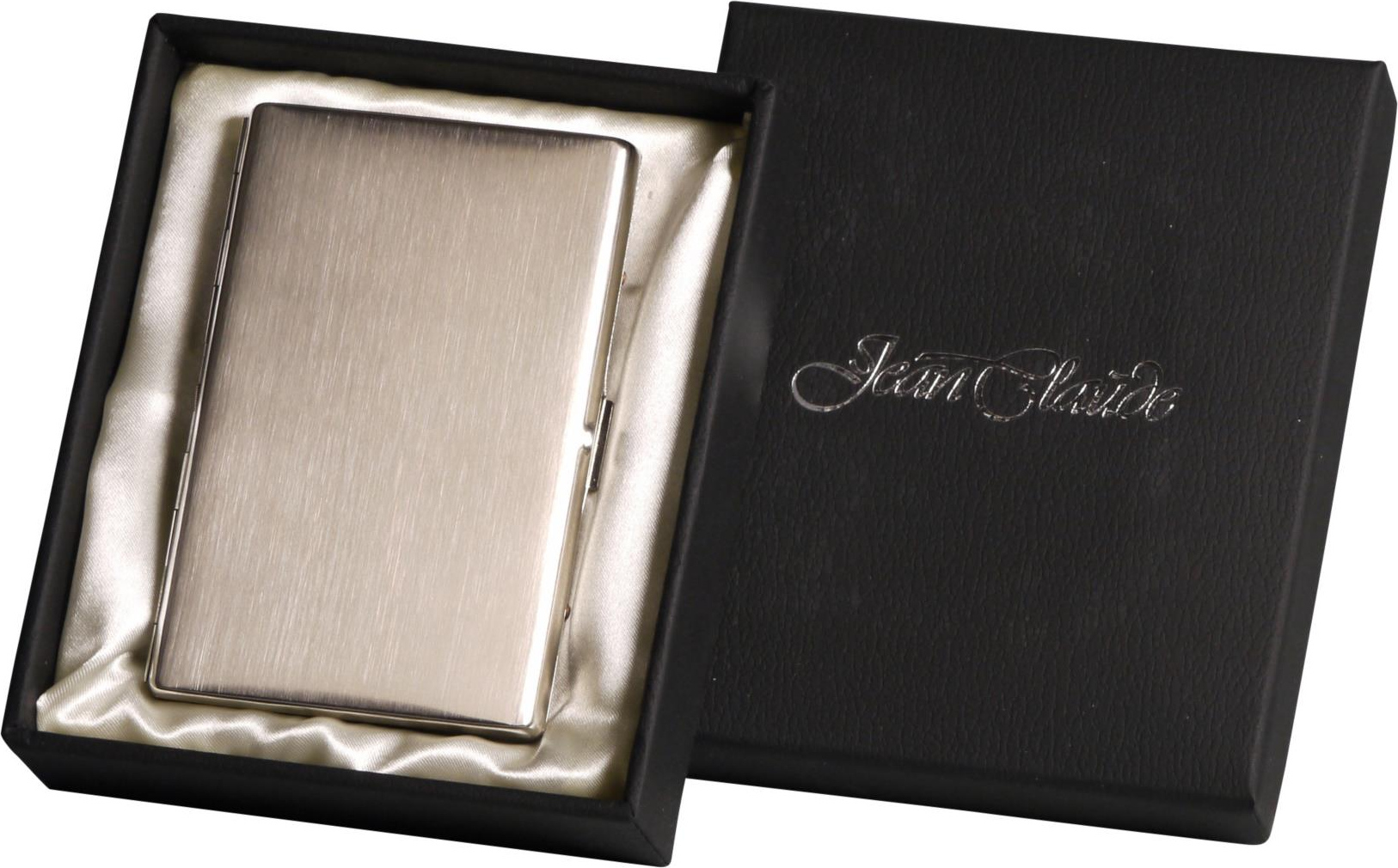 Zigarettenetui Metall chrom gebürstet f. 100mm Zig./9er 610072