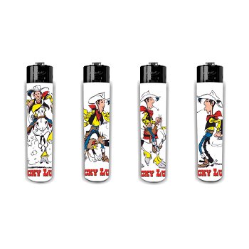 24 Feuerzeuge Stein ATOMIC Lucky Luke IV 36865