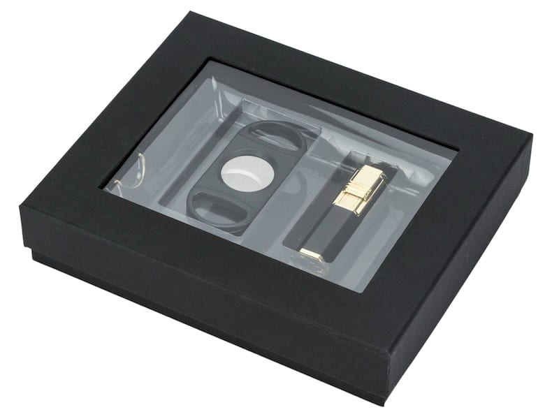 Zigarren Set "Senator" bestehend aus: Zigarrenascher schwarz 513903