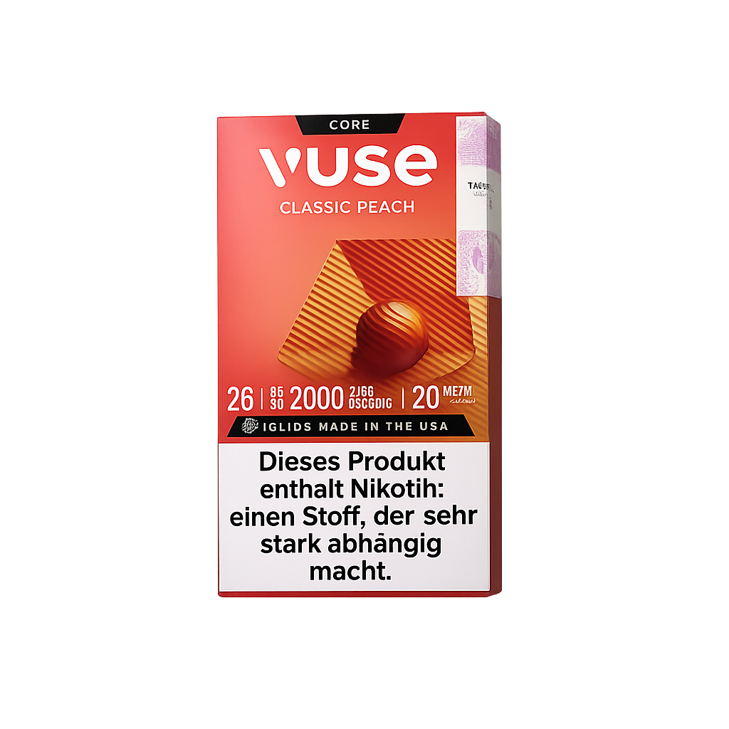 E-Kartusche Vuse Pods Classic Peach 20mg 2 Caps