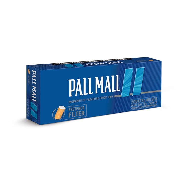 200 Stück Pall Mall Blue Hülsen Zigarettenhülsen SW12302