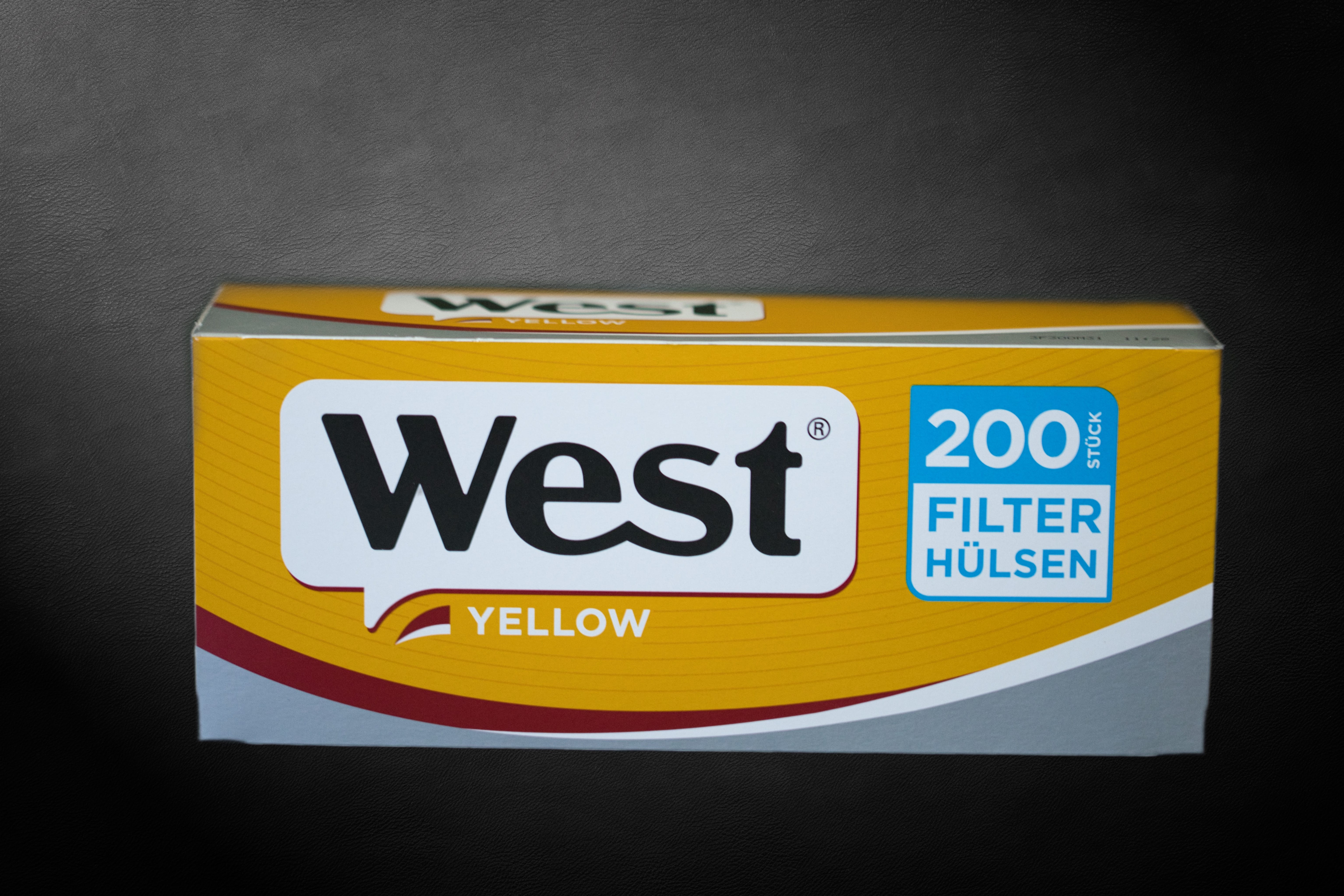200 Stück West Yellow King Size Zigarettenhülsen SW12298