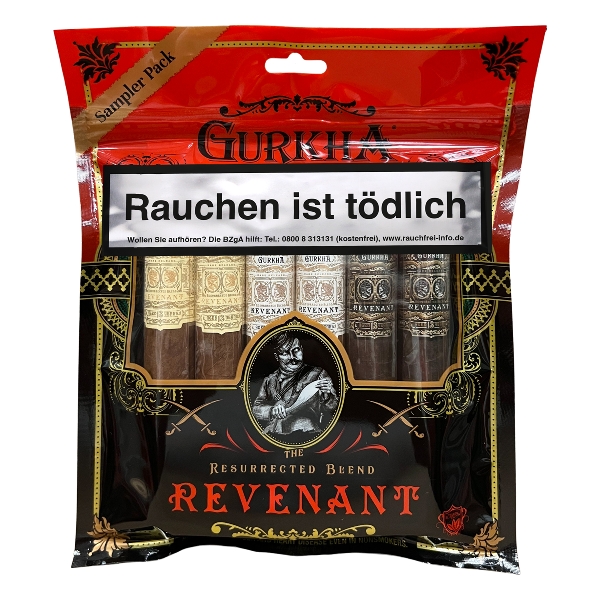 GURKHA Dominican Republic Red & Black Toro Sampler (Humibag à 6 Zigarren)