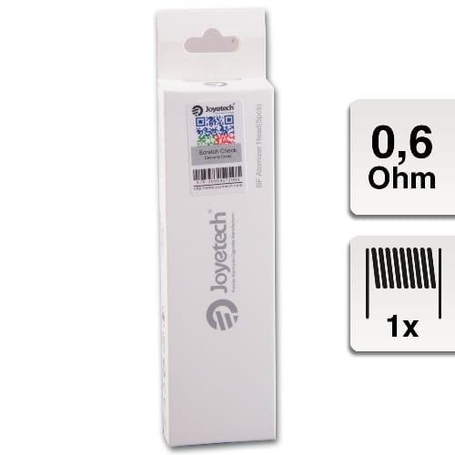 E-Clearomizercoil JOYETECH BF SS316 0.6 OhmÃae 5 Stueck 33877