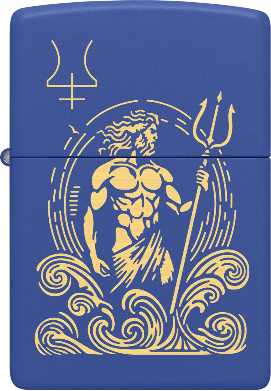 ZIPPO Royal Blue gelasert God Neptune 60007354