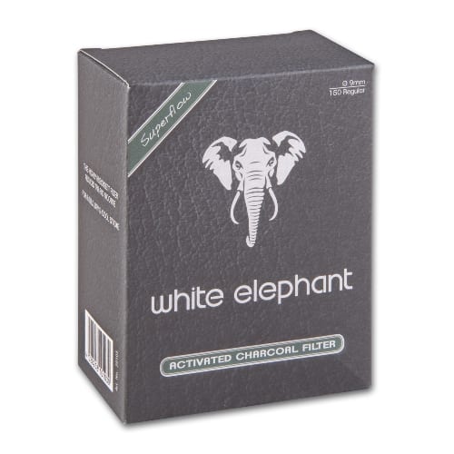 Pfeifenfilter White Elephant 150 Activated Charcoal Filter 9 mm 1 Packung à 150 Filter SW959559