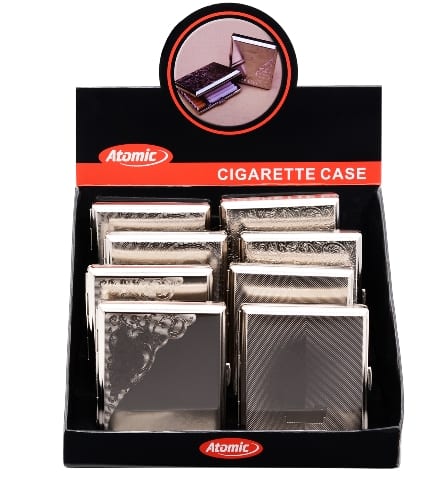 Zigarettenetui Metall ATOMIC Exquisite Gummizug 31381