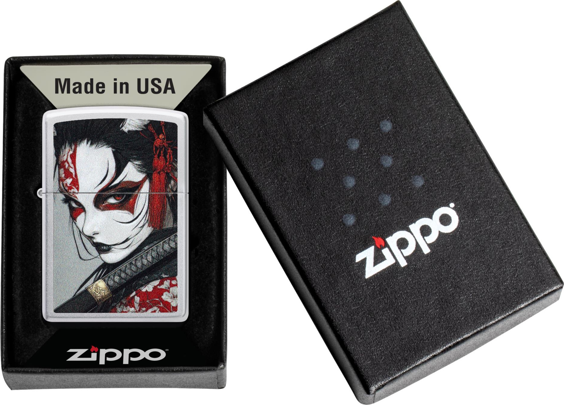 ZIPPO satin finish color Samurai Woman 60007516