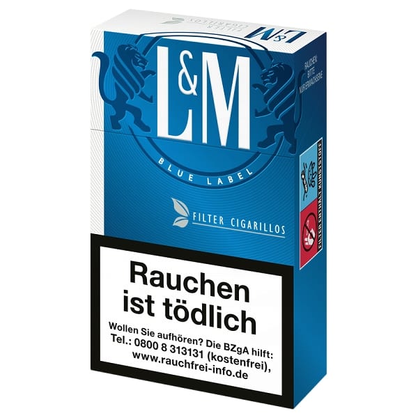 L&M Blue Naturdeckblatt Filterzigarillos (10x17) 19432