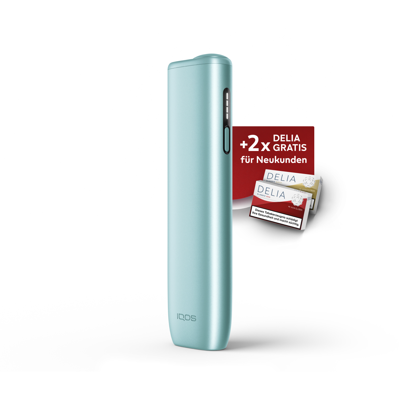 IQOS ILUMA i ONE Breeze Blue + Gratis TEREA Sticks bei Registrierung