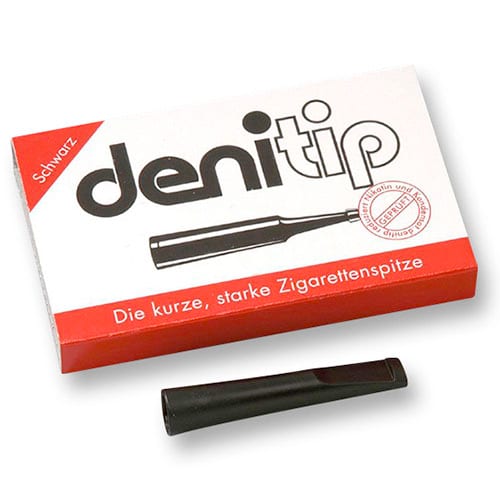 Zigarettenfilterspitze Denicotea Denitip aus Kunststoff in schwarz Packung à 6 Stück 5144