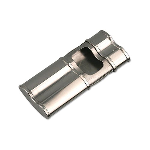 Taschenaschenbecher Passatore aus Chrom satiniert in silbermetallic matt 63224