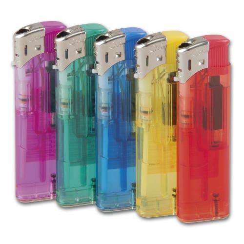 Einwegfeuerzeug Turbo COOL transparent sortiert Steller mit 50 Stueck 90860