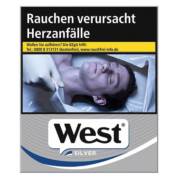 WEST Zigaretten Silver (8x25) SW13294