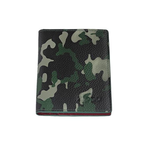 Kreditkartenetui ZIPPO Leder Camo gruen 6 Karten/1 Fensterf 10,5x8x1cm 45989