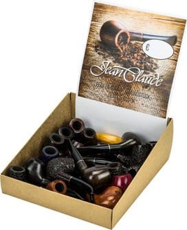 Pfeifen JEAN CLAUDE sortiert glatt+rustik m.Acrylmundstueck 414903