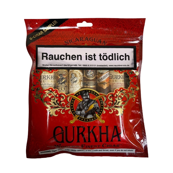 GURKHA Nicaragua Red Toro Sampler (Humibag à 6 Zigarren)