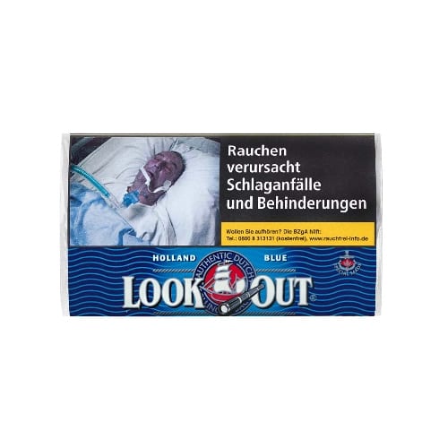 POUCH Zigarettentabak Look Out Blue Halfzware Shag 50 Gramm SW11896