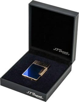 DUPONT Ligne 2 "Dragon" blau Lack/rosegold C16632 261678