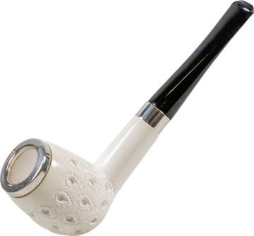 Block Meerschaum Pfeife "Billiard Army+Top" graviert 432965