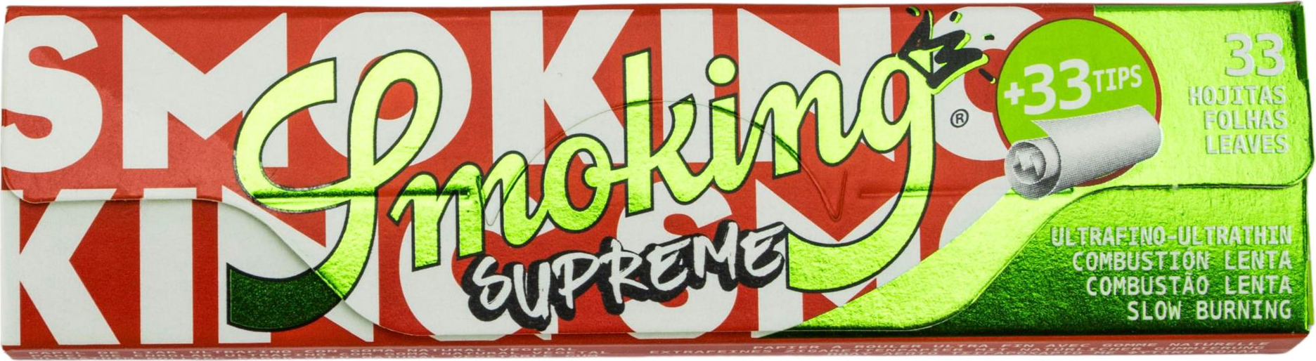 SMOKING KINGSIZE SUPREME Ultrafine Zigtt.-Papier+Tips( je24) 16334