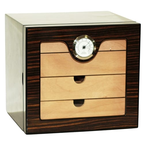 Humidor 4 Laden dunkelbraun 24 x 23 x 22 cm 36718