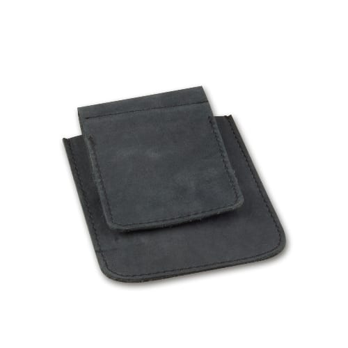 Zigarettenbox 20er aus Leder in schwarz mit Feuerzeugköcher Karabiner 86673